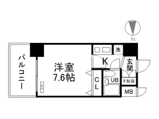 デ・リード&サンヴェール桂川東【3階】の間取り