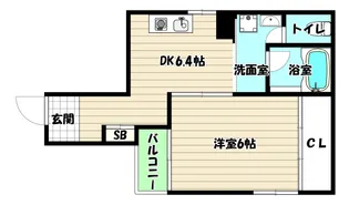 大阪府大阪市淀川区東三国6【マンション】の間取り