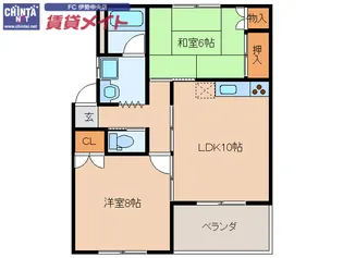 やまびこ 2【1階】の間取り