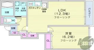 カントリーレイク1【1階】の間取り