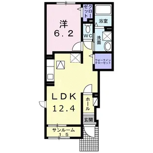 東京都日野市神明4【アパート】の間取り