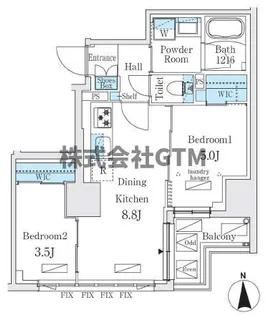 東京都千代田区神田佐久間河岸【マンション】の間取り