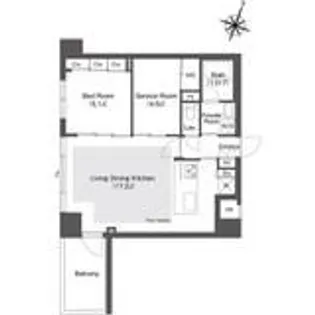 スタイリオ目黒大橋HILLSIDE【3階】の間取り