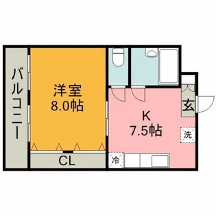 本田ビル【3階】の間取り