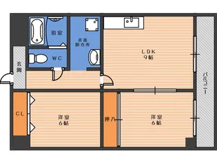 メゾン栄【4階】の間取り