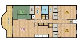 スカイヒルズ開成壱番館【3階】の間取り