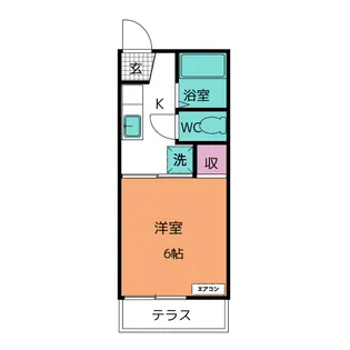フォーブル村瀬【1階】の間取り