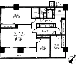 フォルム小石川【3階】の間取り