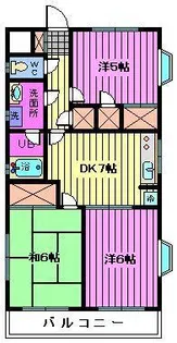 埼玉県さいたま市浦和区岸町1【マンション】の間取り