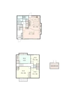 神奈川県横浜市神奈川区松ケ丘【一戸建】の間取り