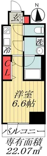 千葉県市川市田尻5【マンション】の間取り