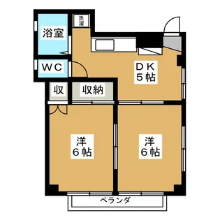 第1スカイハイツ【2階】の間取り
