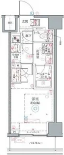 クレヴィスタ横浜関内II【8階】の間取り