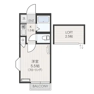 ル・プティモント【2階】の間取り