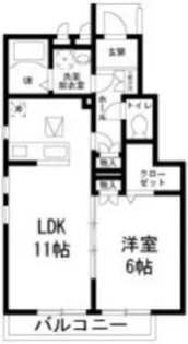 シュエットメゾン【1階】の間取り