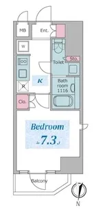 東京都荒川区東日暮里6【マンション】の間取り