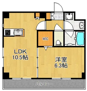 神奈川県川崎市中原区市ノ坪【マンション】の間取り