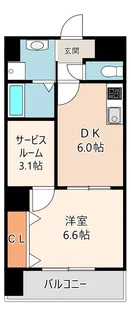 プロスパー緑地公園【1階】の間取り