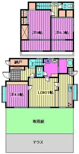 埼玉県さいたま市見沼区大字中川【一戸建】の間取り