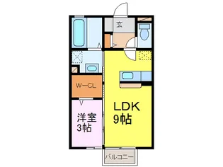 ロイヤル アネシスC【2階】の間取り