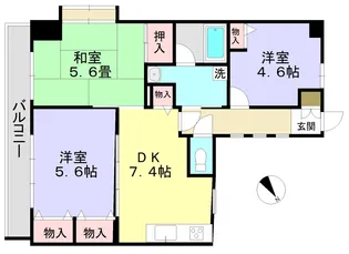 ロイヤルステージ本千葉【4階】の間取り