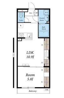 リブリ・カーサ・フェリーチェII【1階】の間取り