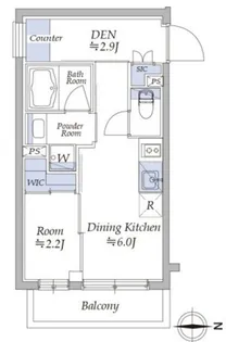 イプセ四谷三丁目【3階】の間取り