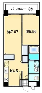 シャープ ブルー【4階】の間取り