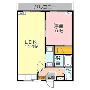 エバーK【1階】の間取り
