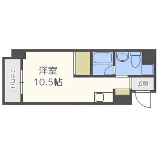 フレアコート北浜【10階】の間取り