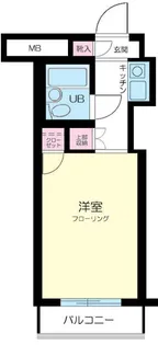 スカイコート品川第2【4階】の間取り