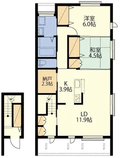 BORIKI湘南くげぬま【2階】の間取り