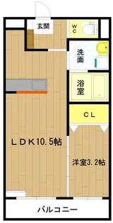 リジェールヌーヴォー【2階】の間取り