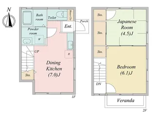 神奈川県横浜市青葉区たちばな台1【一戸建】の間取り