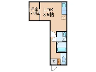 アルテ久留米【2階】の間取り