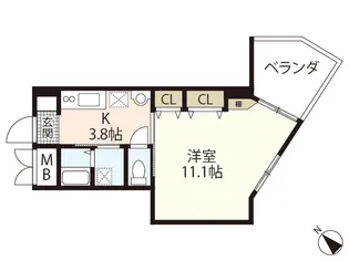 マハロリゾート【3階】の間取り