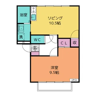 フレグランス昴 B棟【2階】の間取り