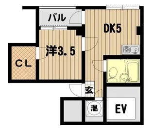 インペリアルビル【2階】の間取り