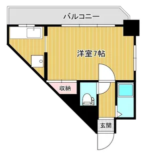 クロスロード永田【4階】の間取り