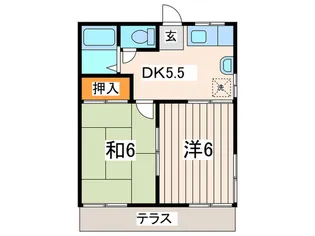 パナセブンハイツ【1階】の間取り