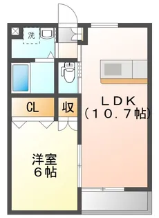 サンハイツ岡崎L【1階】の間取り