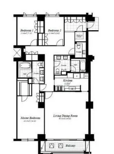 麻布第一マンションズ【2階】の間取り