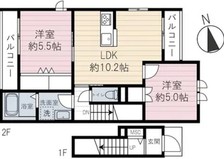アーバンドエル駒込の間取り