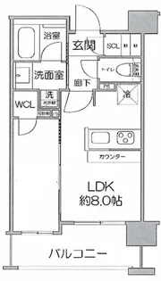 グローベルザ・スイート横浜プレミア【3階】の間取り