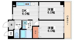 グリーンヒル生玉【6階】の間取り