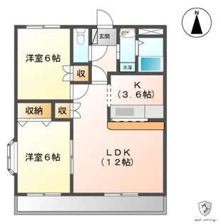 サンタプレイス(Santa Place)【2階】の間取り