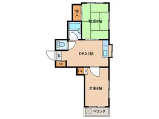メゾンド池上【2階】の間取り