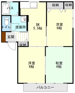 ディアスU-B【2階】の間取り