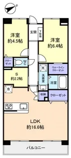 コンフォート津田沼壱番館【1階】の間取り