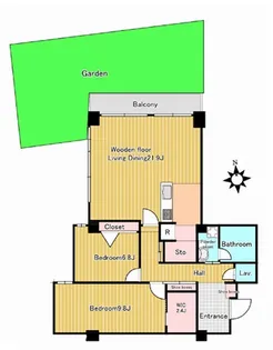 三田グレース【2階】の間取り